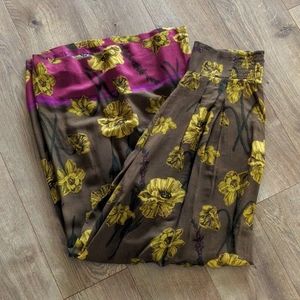 Anthropologie Terrace Floral Pants